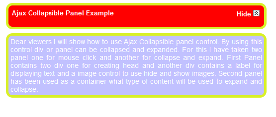 Ajax-Collapsible-panel-control 